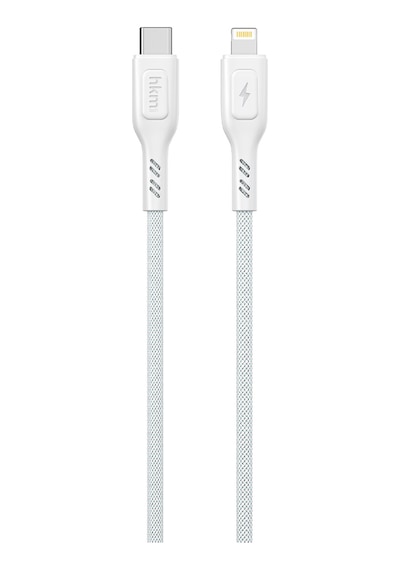 Knit 30W Hızlı Şarj Destekli Type-C To Lightning Şarj Ve Data Aktarım Kablosu 1 Metre Beyaz