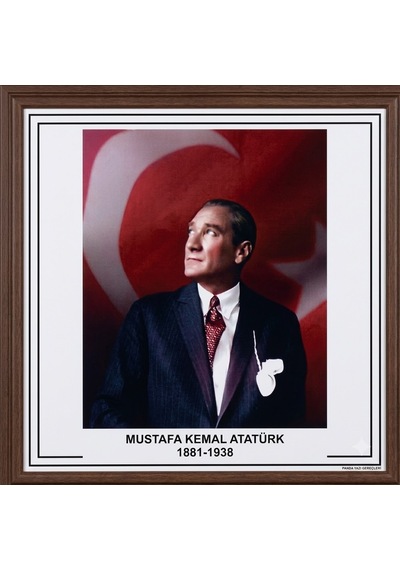 Panda Atatürk Posteri Mdf Çerçeveli 50x70
