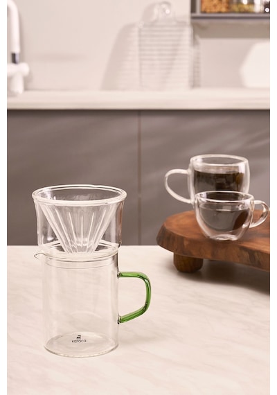 Karaca Draco Borosilikat Cam Kahve Demleme Ekipmanı 450 ml