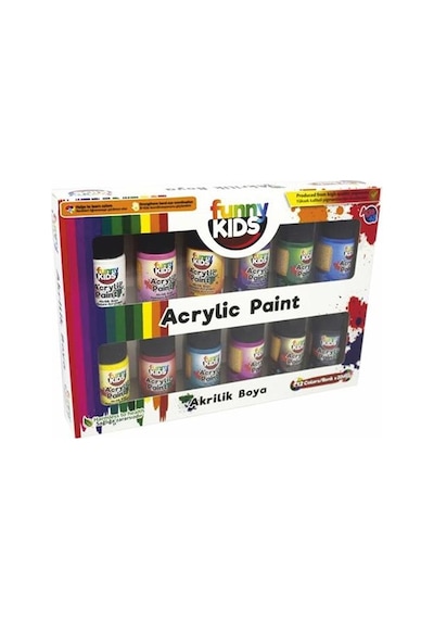 Funny Kids Akrilik Boya 20 Ml 12'li 1950