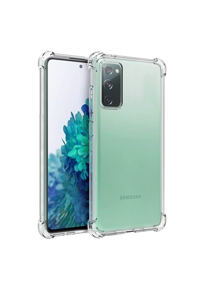 Samsung Galaxy S20 FE Uyumlu Kapak Şeffaf Airbag Köşe Korumalı Antishock Silikon Kapak