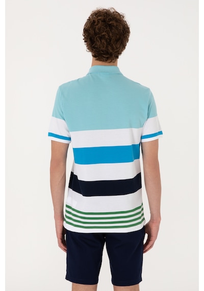 U.S. Polo Assn. Erkek Regular Fit Aqua Polo Yaka Tişört 50306820-VR007