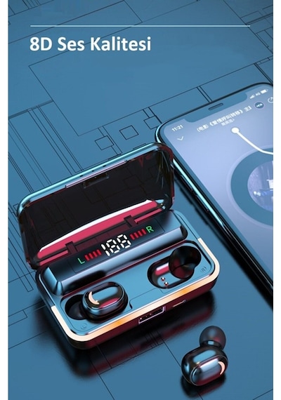 Favors Mi Pods Powerbank Özellikli Bluetooth Kulak İçi Kulaklık