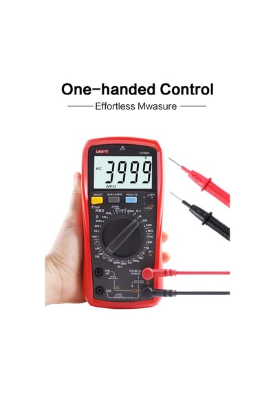Ut890c Profesyonel Dijital Multimetre Test Cihazı Voltmetre Ampermetre Ohmmetre Rms 6000 Hesapları Işıklı Lcd İle P