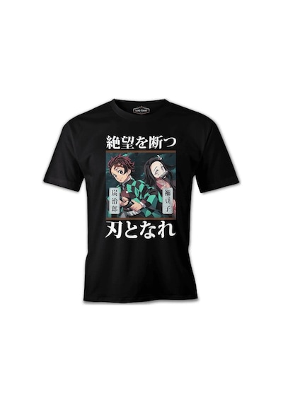 Demon Slayer - Kimetsu No Yaiba Siyah Erkek Tshirt