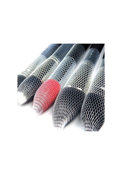 Biishe Makyaj Far Allık Kontür Eyeliner Fırça Malzemeleri Ürünleri Koruyucu File Kapak Örgü Kılıf S