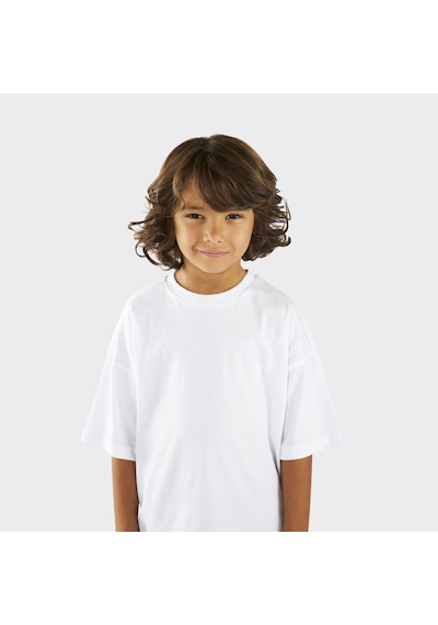Unisex Çocuk Kısa Kollu Beyaz Tişört Çok Renkli 9931BK05001