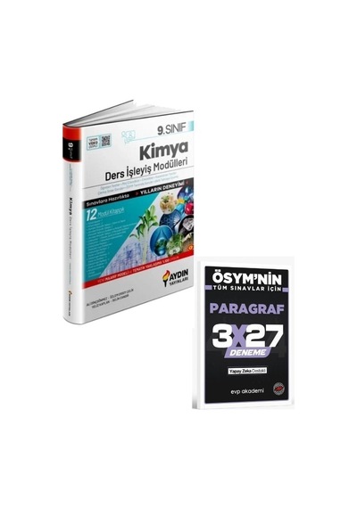 Aydın 2027 9. Sınıf Kimya Ders İşleyiş Modülleri+ Evp Akademi Paragraf