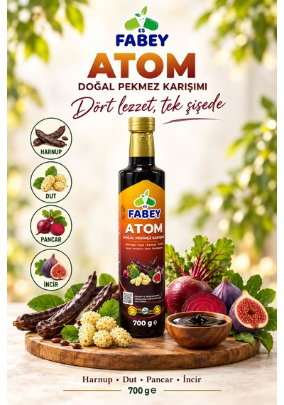 Atom Harnup-dut-incir-pancar Doğal Pekmez Karışımı 700 G