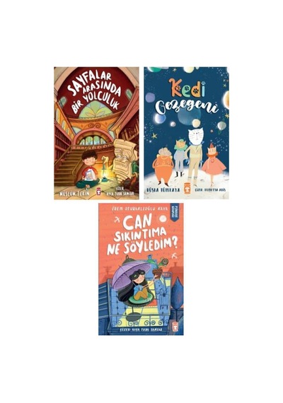 Sayfalar Arasında Bir Yolculuk + Kedi Gezegeni + Can Sıkıntıma Ne Söyledim 3 Kitap Set