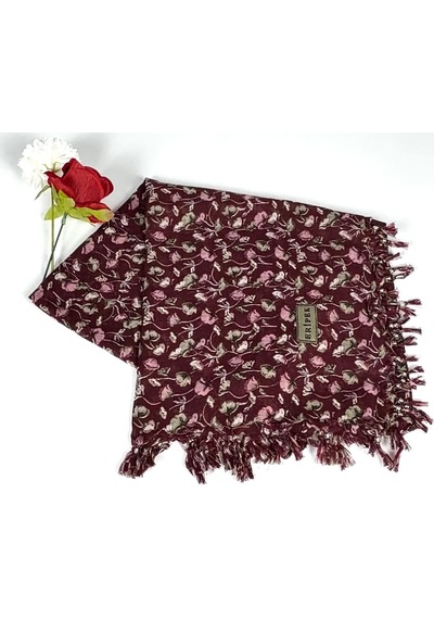 Eripek Sökme Boncuklu Tülbent 06577 Bordo