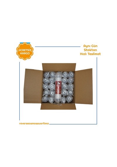 25 Takım Kapalı Kasa Su Arıtma Cihazı 12'' Inline Toptan Filtre 458132573