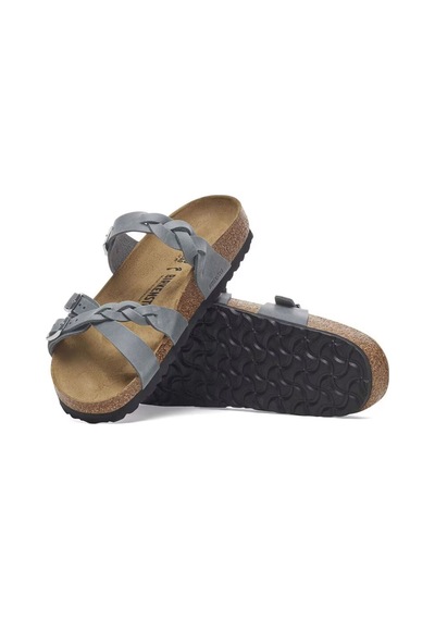 Birkenstock Bırkenstock Franca Braıded Unısex Terlik 1029131 Gri