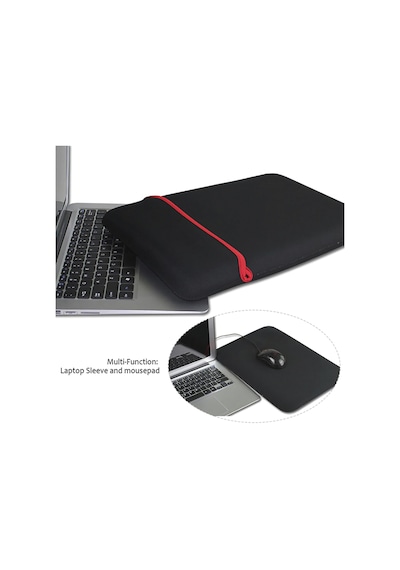 Apple Uyumlu MacBook Kadın Erkek El Çantası Evrak Çantası 13-14Inc Laptopkılıf Siyah