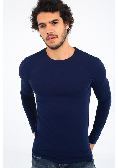 Oksit Mys Lion 4013 Slim Fit Likralı Uzunkol Basic Sweat