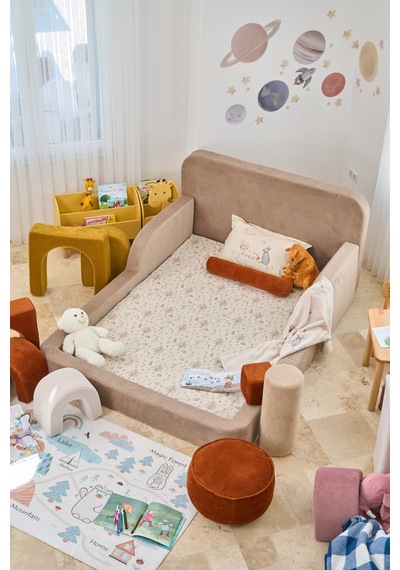Funbed Yeni Nesil Montessori Çocuk Yatağı & Oyun Alanı Yıkanabilir Sıvı Geçirmez Bej - 836527200 Funbed Yeni Nesil Montessori Çocuk Yatağı & Oyun Alanı Yıkanabilir Sıvı Geçirmez Bej - 836527200