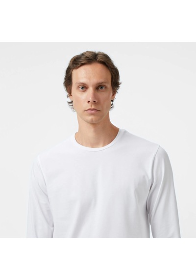 Nautica Classic Fit Erkek Uzun Kollu T-shirt V57007t Beyaz