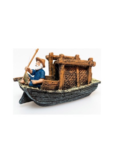 Chicos Ch22281 Sandalda Balık Tutan Adam - Akvaryum Dekoru