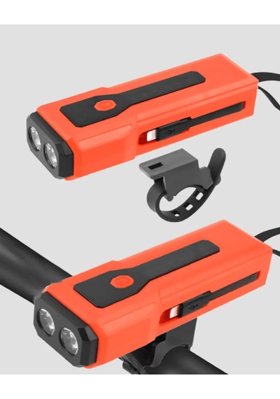 Lb Powerbank Özellikli Bisiklet Işığı Dijital Göstergeli Led Çok Renkli