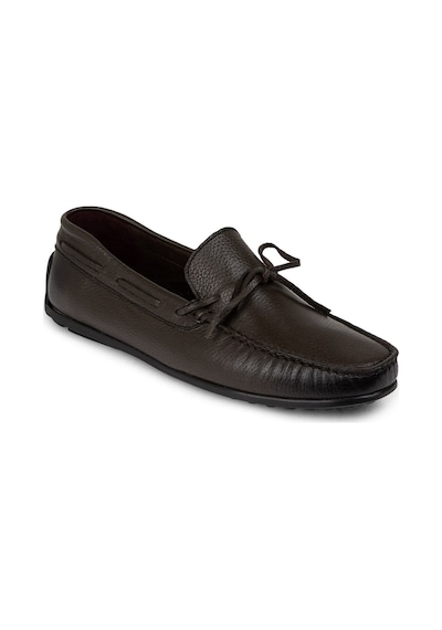 Deery Hakiki Deri Haki Erkek Loafer Ayakkabı - 01647mhakc02 Haki