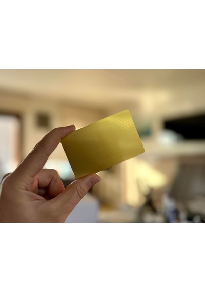 Gold Metal Nfc Kartvizit Ntag215 Temassız Nfc Kart 86 56 Mm, 540 B
