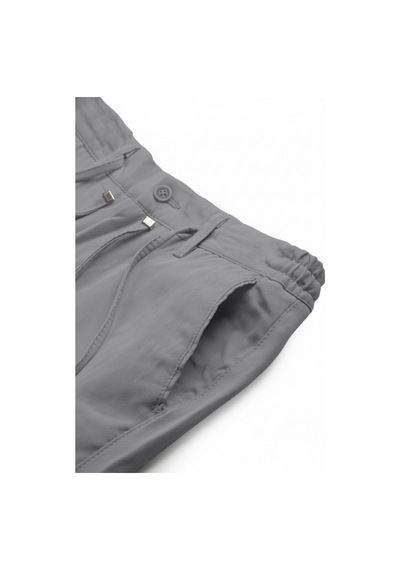 Deepsea Erkek Koyu Gri Esnek Kumaş Slim Fit Beli Lastikli Günlük Spor Pantolon 2601070 Koyu Gri