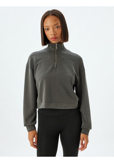 Koton Yarım Fermuarlı Spor Sweatshirt Dik Yaka Rahat Kalıp Kalın Modal Kumaş Antrasit 5wak10059nk Antrasit Koton Yarım Fermuarlı Spor Sweatshirt Dik Yaka Rahat Kalıp Kalın Modal Kumaş Antrasit 5wak10059nk Antrasit