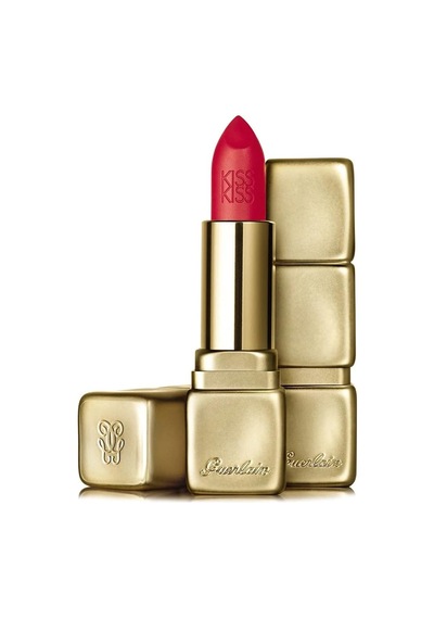 Guerlain Kiss Kiss Ruj Matte M332 Fire Red Çok Renkli