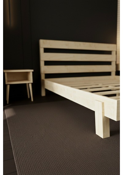 Renazzo Natura New Masif Ahşap Karyola Ve 2 Adet Komodin Natürel 120x200 Natürel - 120 X 200 Renazzo Natura New Masif Ahşap Karyola Ve 2 Adet Komodin Natürel 120x200 Natürel - 120 X 200