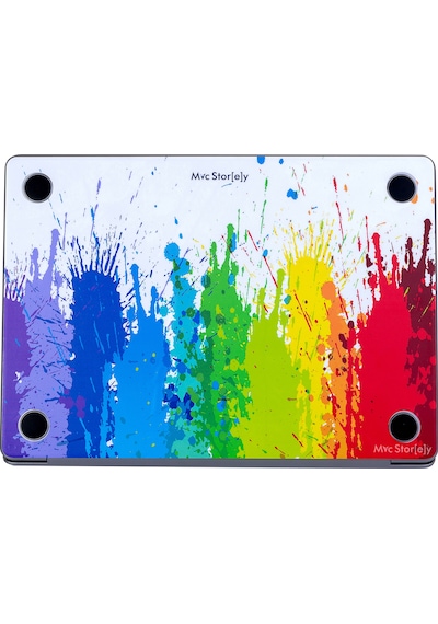Apple Uyumlu MacBook Air Kılıf Laptop Kaplama Sticker Koruyucu Touchıd'li A2179 İle Paint01nl Karışık