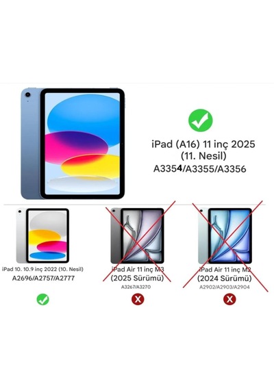 Apple Uyumlu iPad  11.nesil A16 11 İnç / 10.nesil 10.9inç Nano Ekran Koruyucu