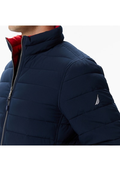 Nautica Erkek Bej Regular Fit Çift Taraflı Mont Desenli V622744 Bej
