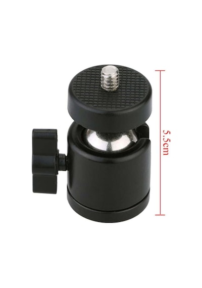 Tripod Slr Kamera Ve Ring Light Için 360 Derece Dönebilen Metal Mafsal Aparatı
