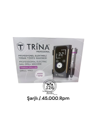 09 Manikür Pedikür Seti - 6 Başlık - 45.000 Devir /kozmetik126 Xx Tırnak Temizleme Fırçası Hediye
