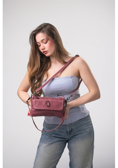 Ççs 18233 Omuz Askılı Çapraz Çanta Kırmızı