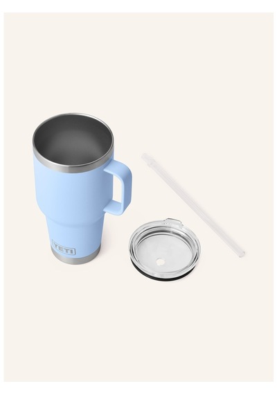 Yeti Termal Kupa 1l , Çift Cidarlı, Paslanmaz Çelik, Pipetli Ve Saplı Açık Mavi