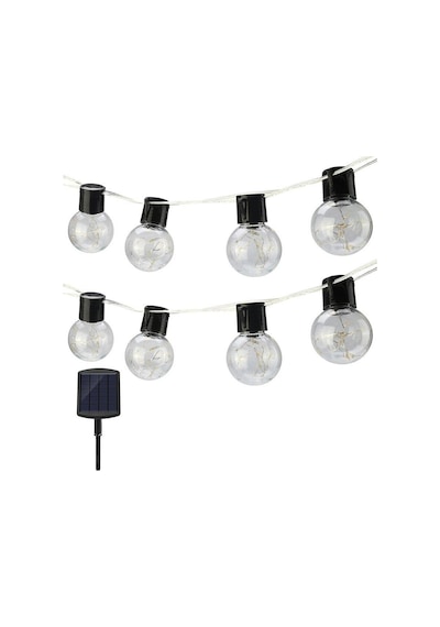 Solar 10Led Ampül 8 Mod 3.5Mt Güneş Enerjili Dış Bahçe Aydınlatma