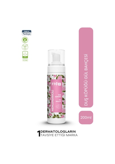 Tto -X Nemlendiricili Duş Köpüğü Gül Bahcesi 200Ml