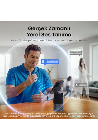 Anker Ankerwork S600 Speakerphone Siyah A3319 15w Kablosuz Şarj