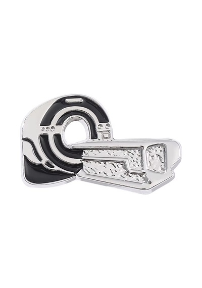 Tomografi Cihazı Şeklinde Medikal Broş P0596 Çok Renkli