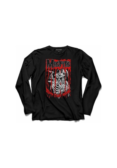 The Mısfıts Punk Rock Death Comes Rıppıng Uzun Kollu Tişört (525288879)