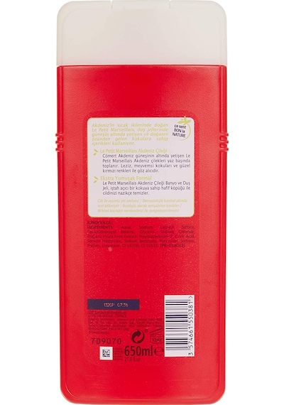 Le Petit Marseillais Akdeniz Çileği Banyo ve Duş Jeli 650 ML