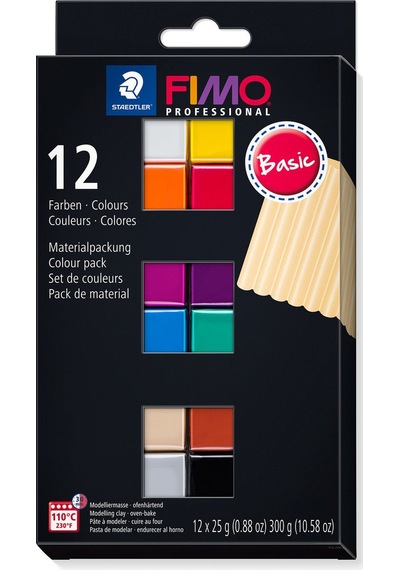 Staedtler Fimo Professional Basic Polimer Kil Seti 12 Renk