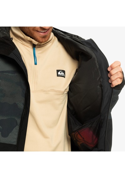 Quiksilver Mission Printed Block Erkek Snowboard Montu Haki
