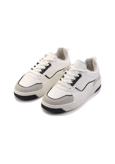 Bambi Beyaz Siyah Kadın Sneaker K01591513009 Siyah