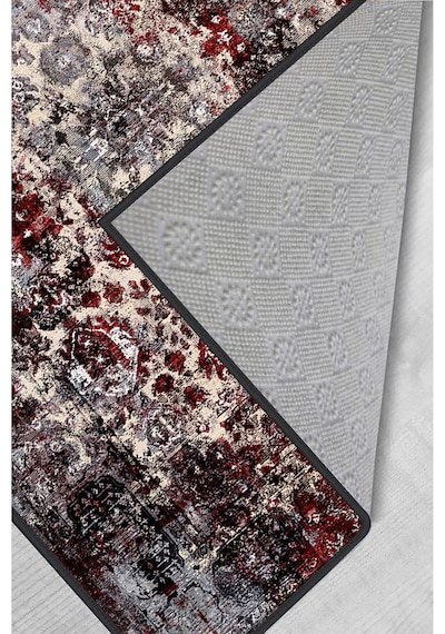 Rovigo Home Dijital Baskı Yıkanabilir Kaymaz Taban Salon Halısı RVG0276 Çok Renkli