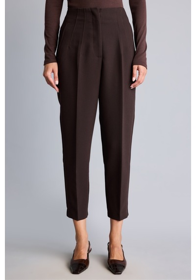Defacto Carrot Fit Yüksek Bel Crop Pantolon C2466ax26aubn337 Kahve-bn337