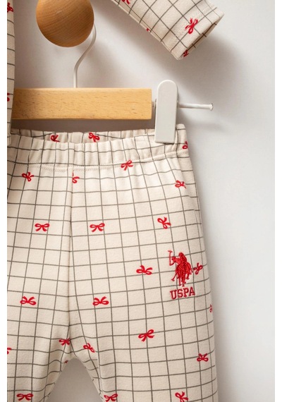 U.S. Polo Assn. U.s.polo Assn Kız Bebek Pijama Takım - Beyaz Beyaz