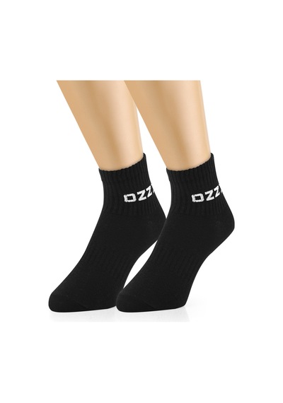 Ozzy Socks 3 Çift Kısa Konçlu Tenis Spor Çorabı Siyah Paket Beyaz