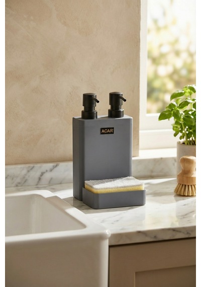 Marissa 2 Li Sıvı Sabunluk Gri - 740 Ml Gri